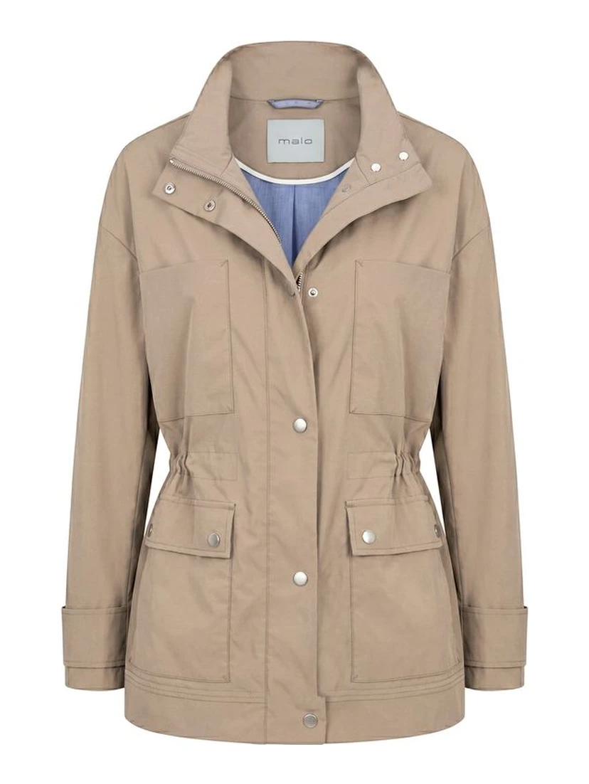 Brown Cotton Women Jacket