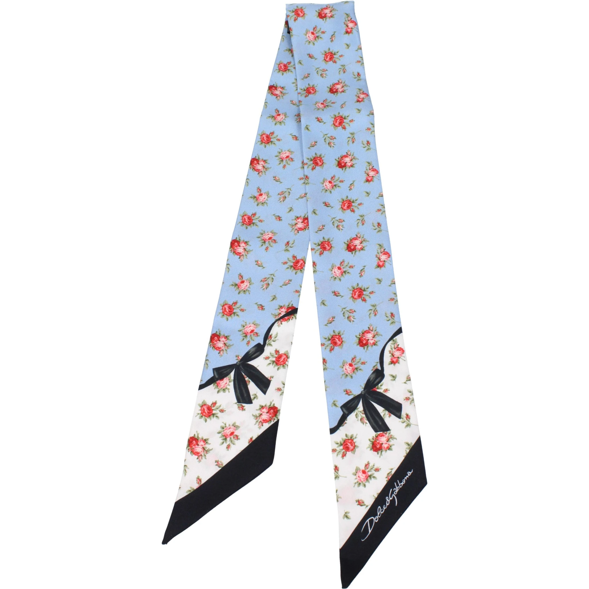 Light Blue Silk Foulard