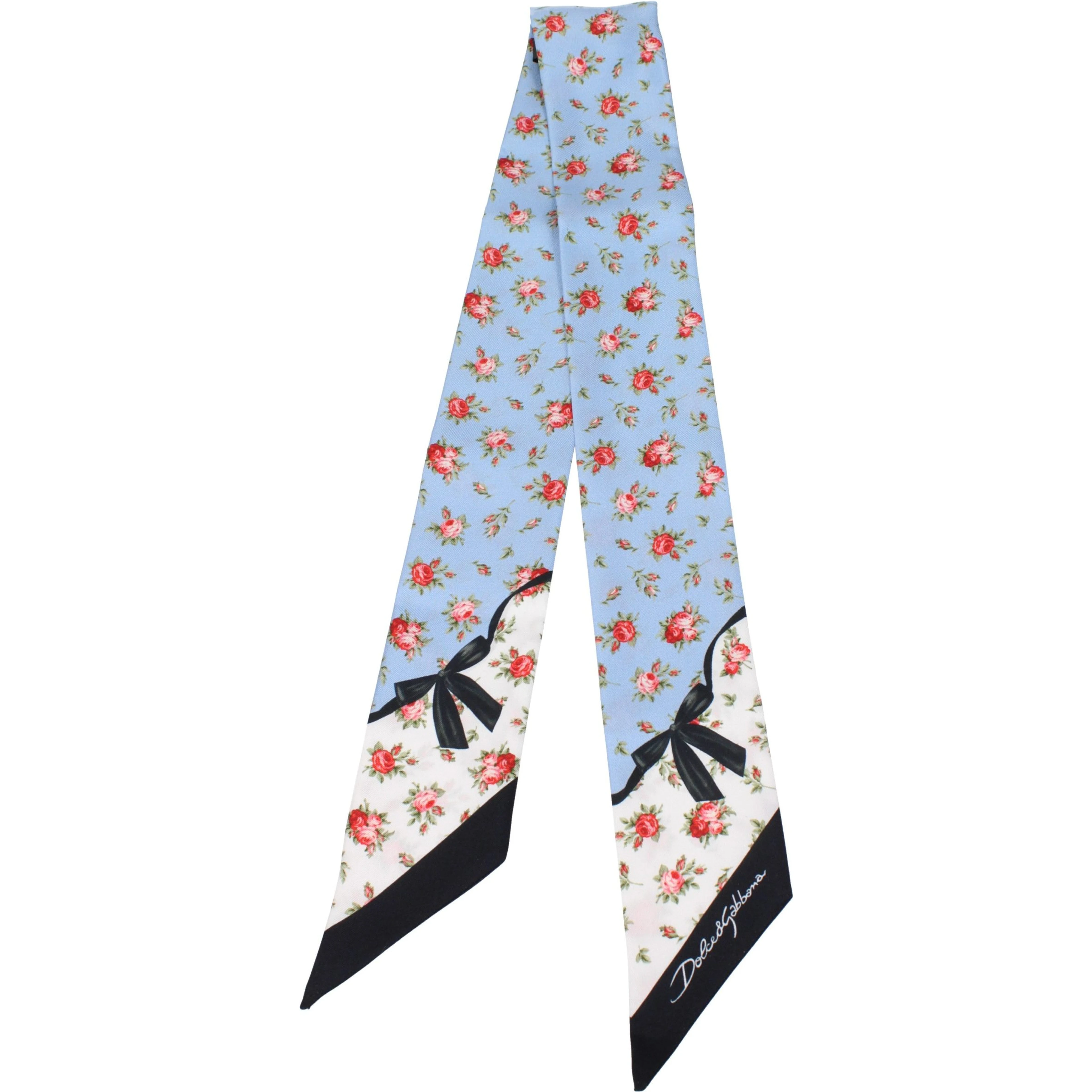Light Blue Silk Foulard