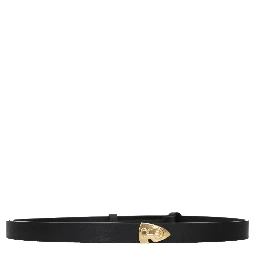 Black Leather Regular Belt