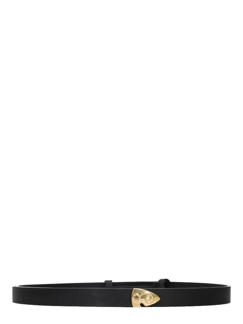 Black Leather Regular Belt