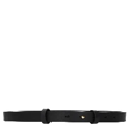 Black Leather Regular Belt