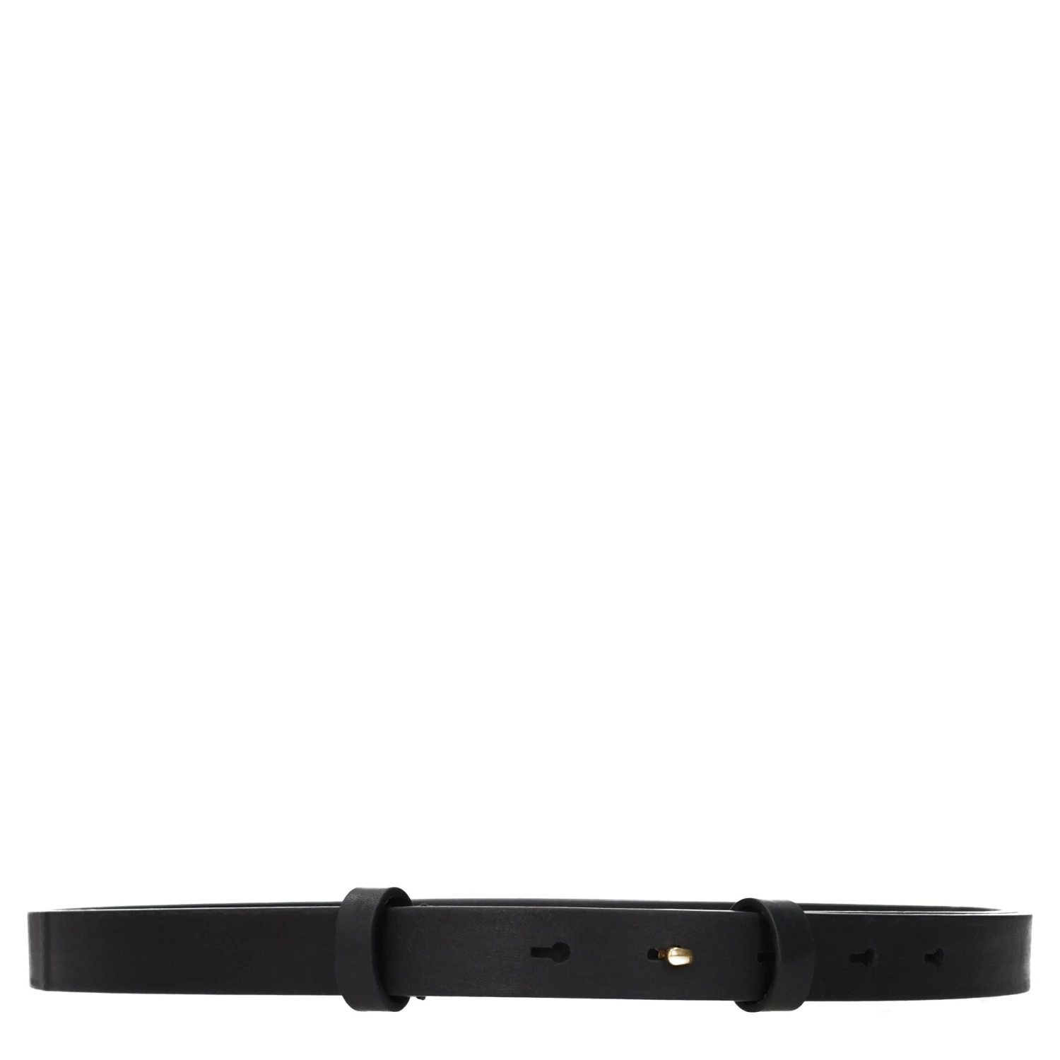 Black Leather Regular Belt