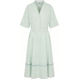 Green Cotton Women Dress