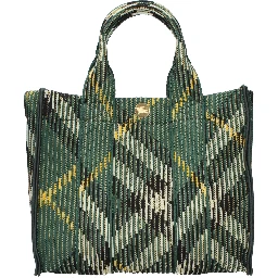 Green Fabric Handbag