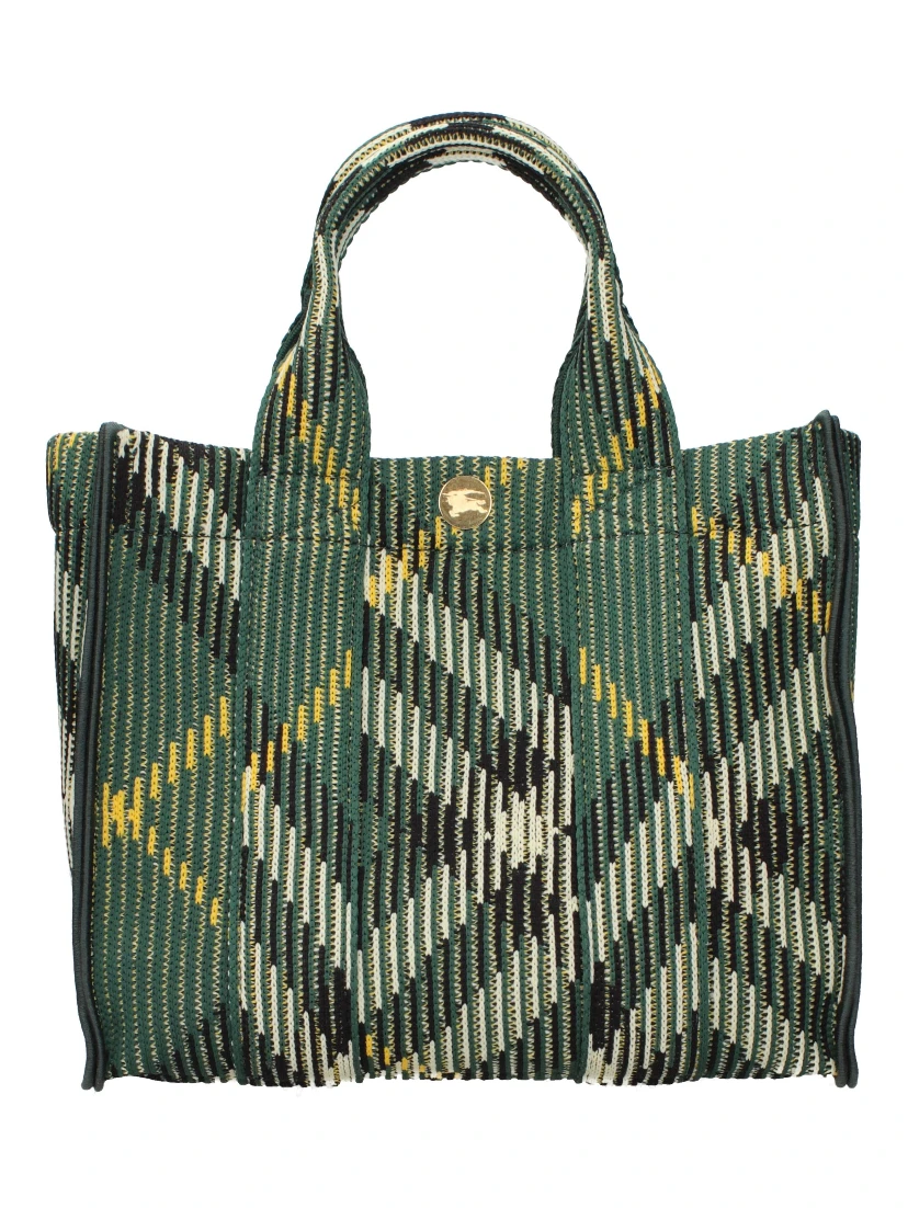 Green Fabric Handbag
