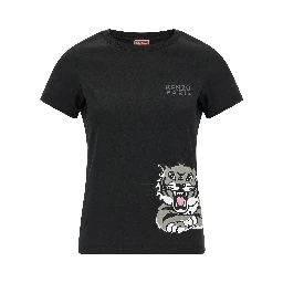 Black Cotton T-Shirt