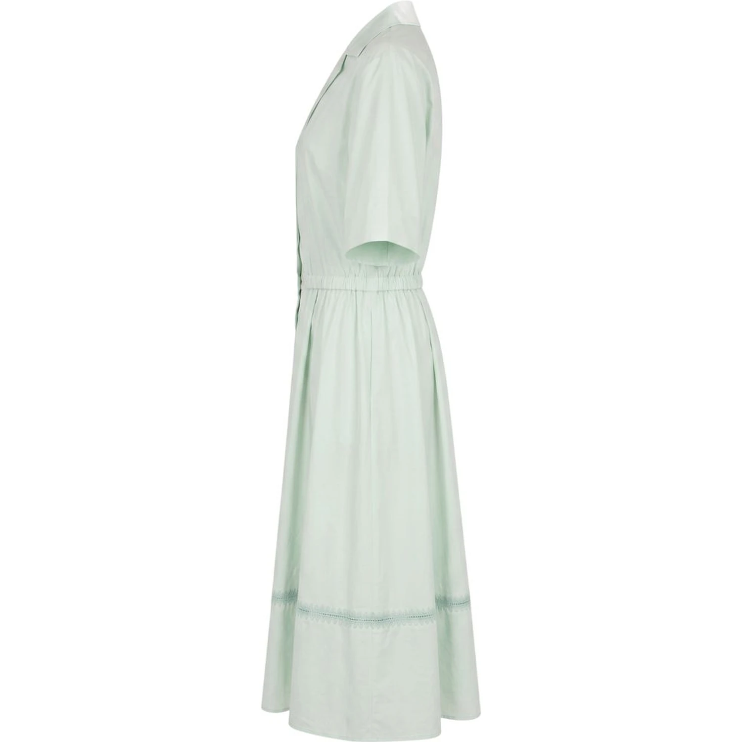 Green Cotton Women Dress