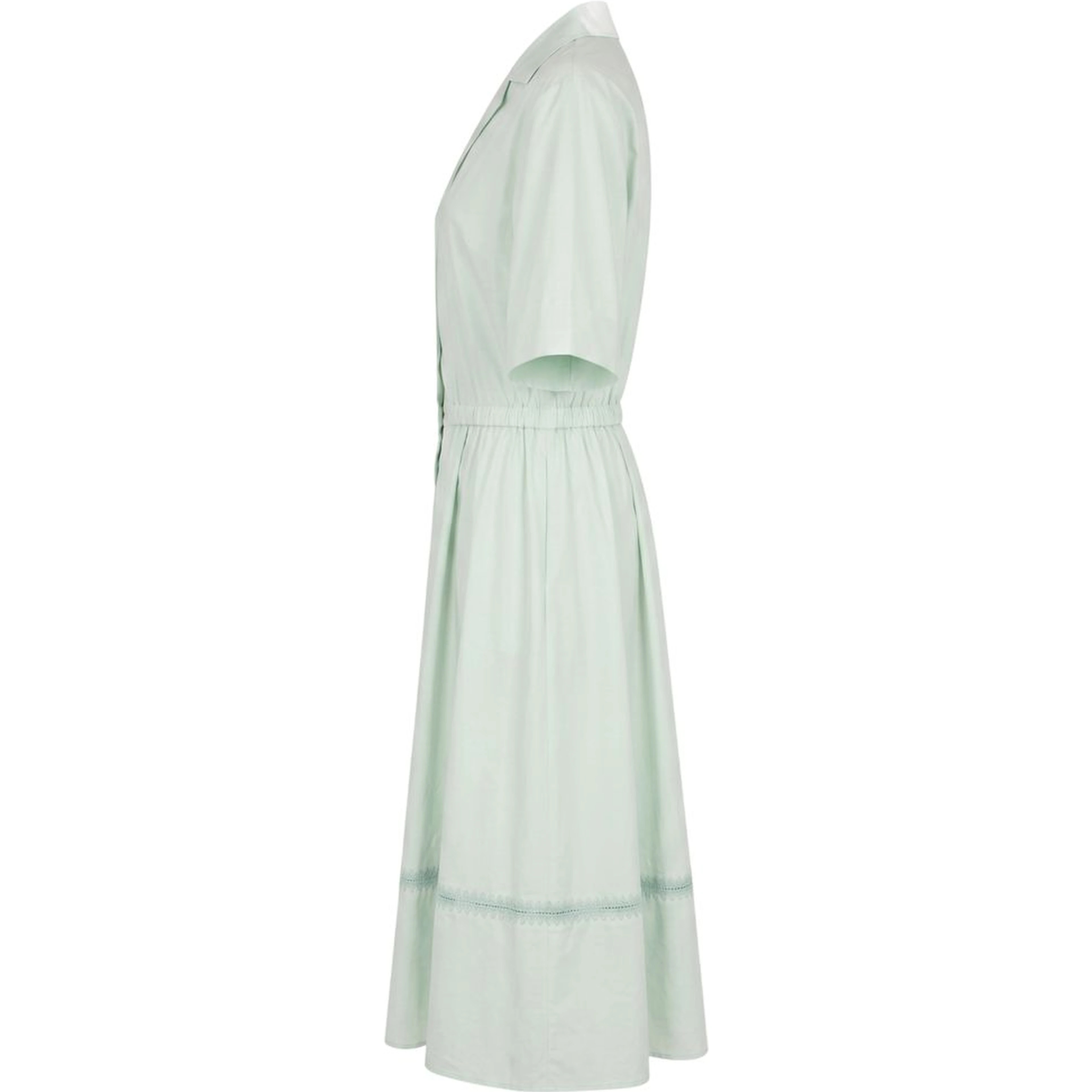 Green Cotton Women Dress