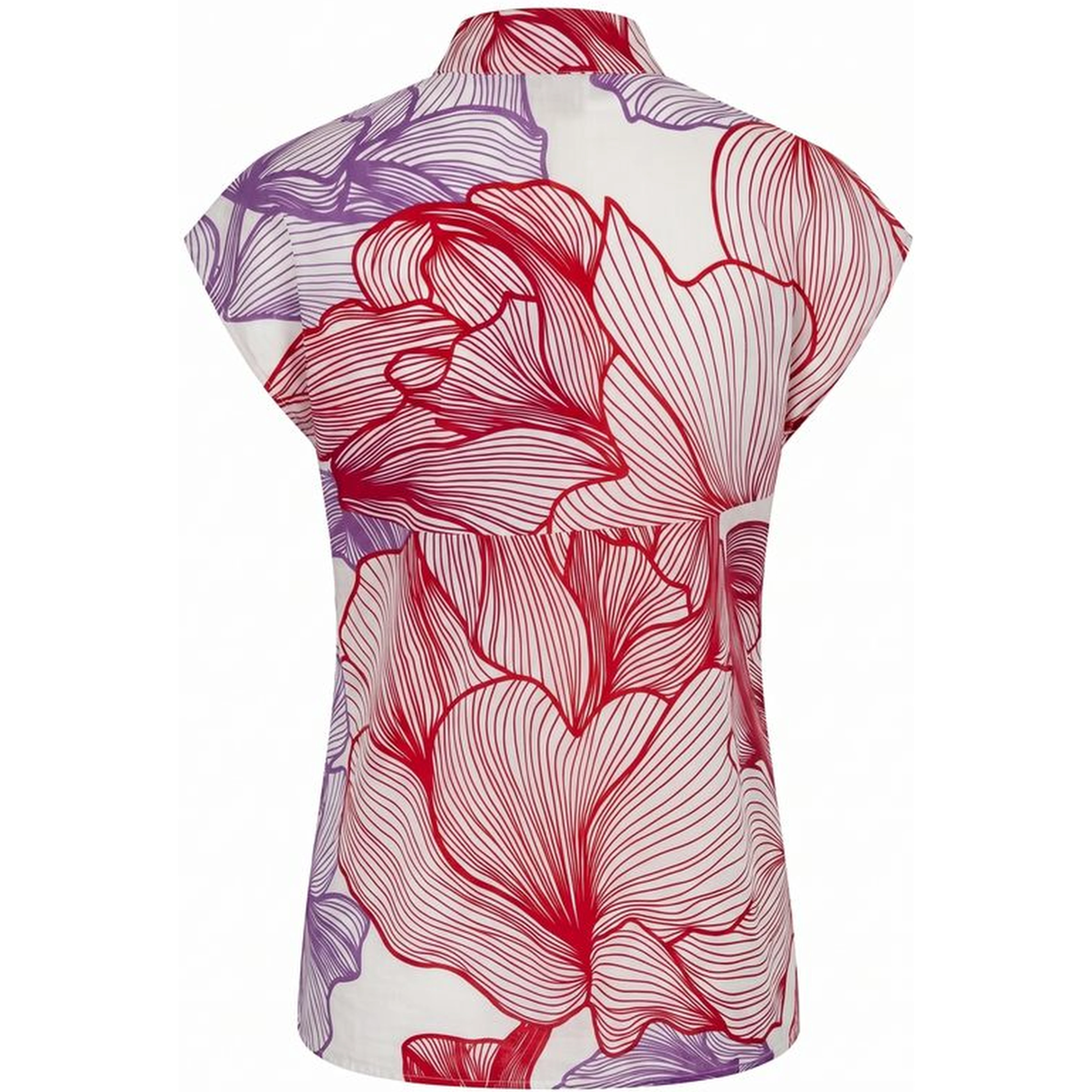 Red Cotton Women Shirt