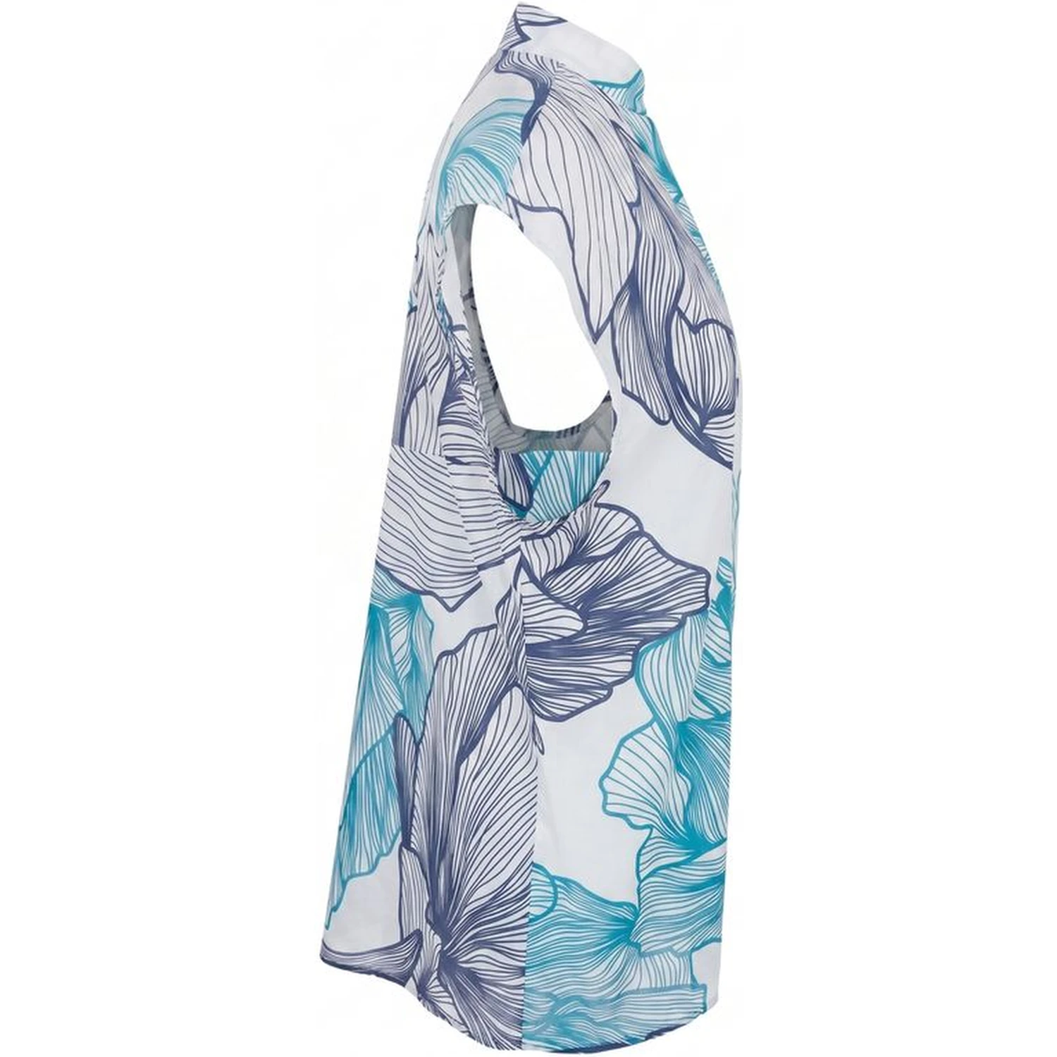 Blue Cotton Women Shirt