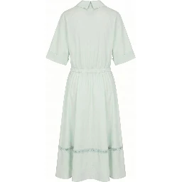 Green Cotton Women Dress