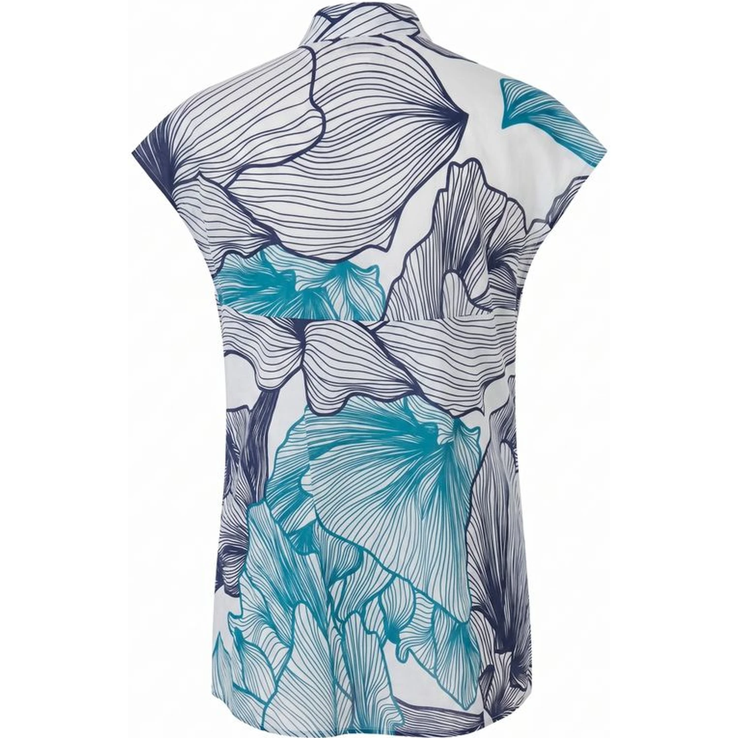 Blue Cotton Women Shirt