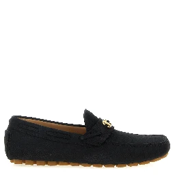Black Calfskin Slip-On Loafers