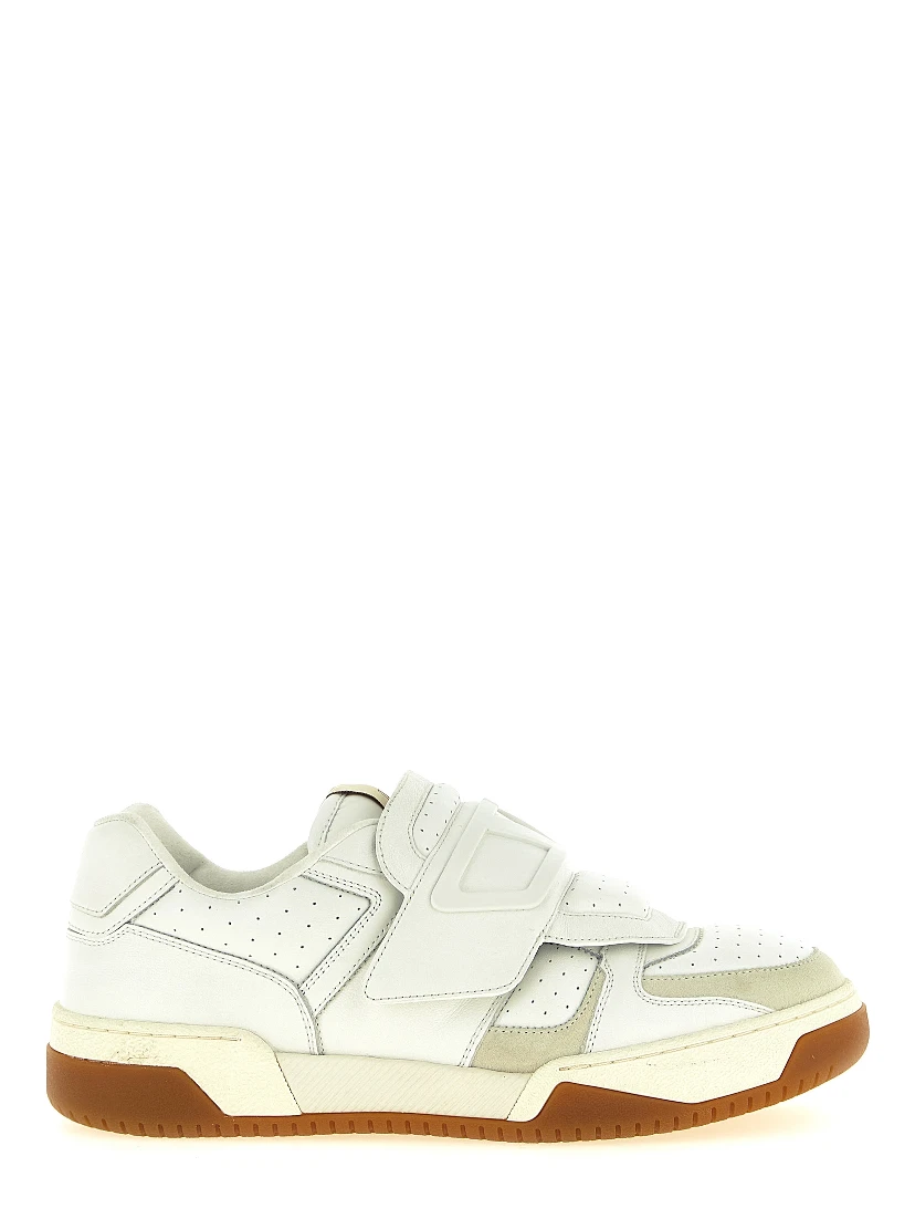 White Leather Athletic Sneakers