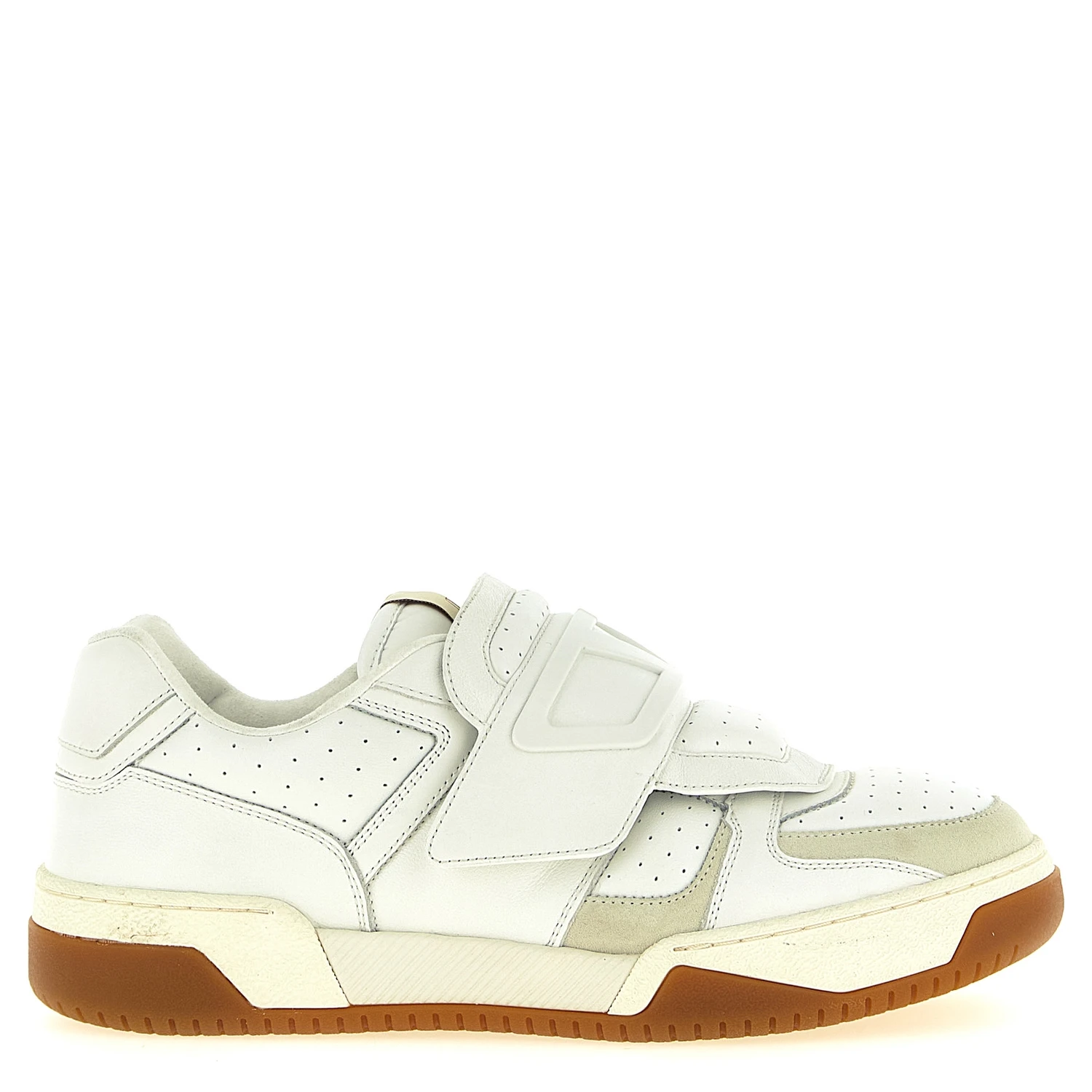 White Leather Athletic Sneakers