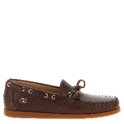 Brown Buffalo Leather Moccassin