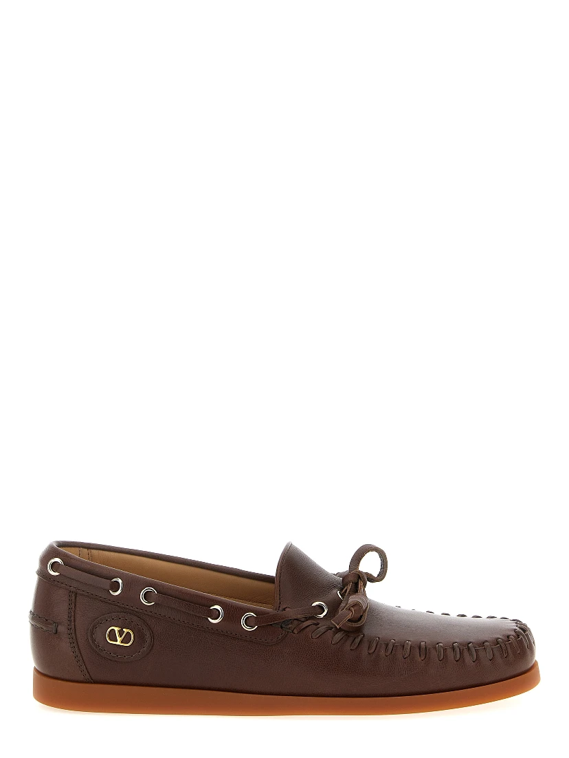 Brown Buffalo Leather Moccassin