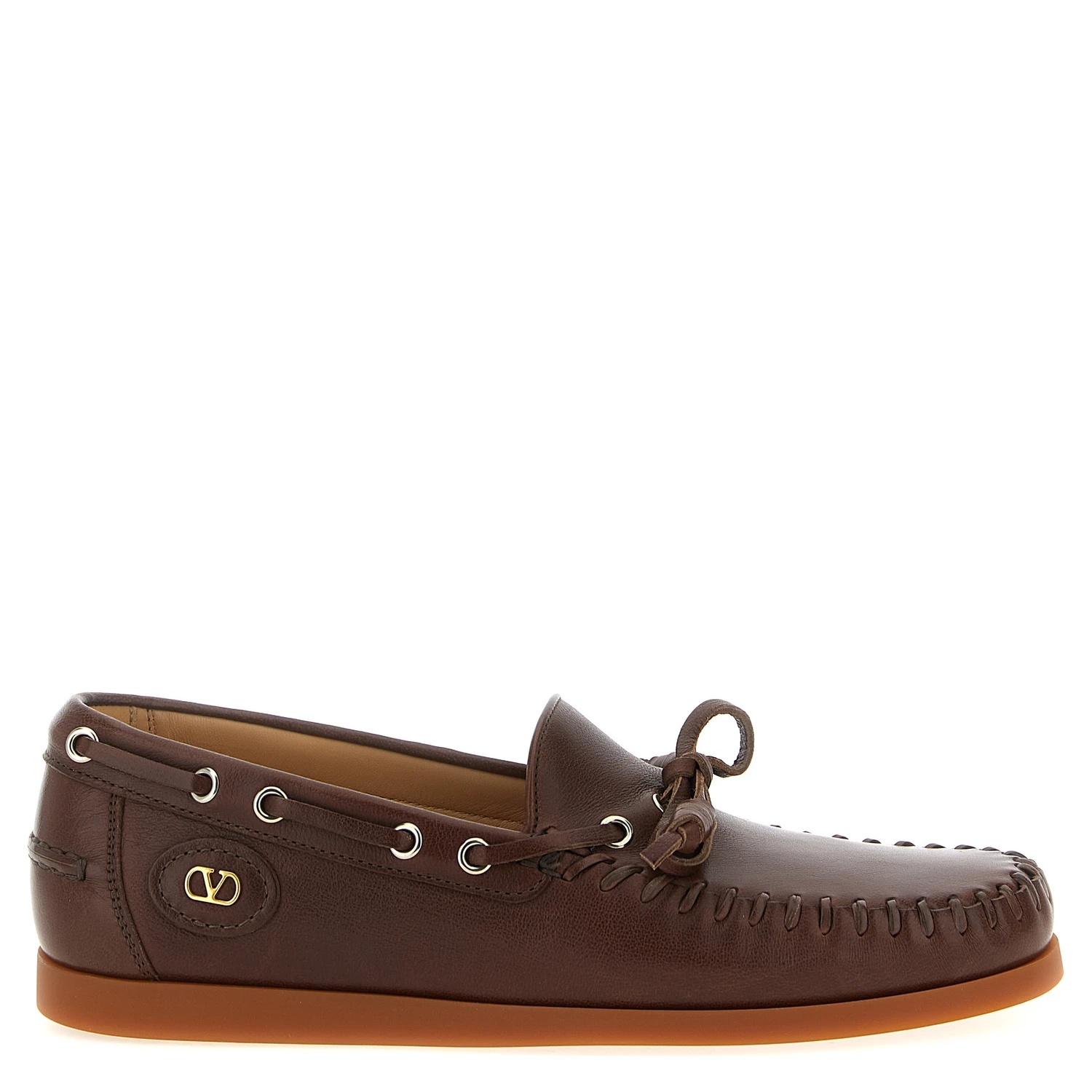 Brown Buffalo Leather Moccassin
