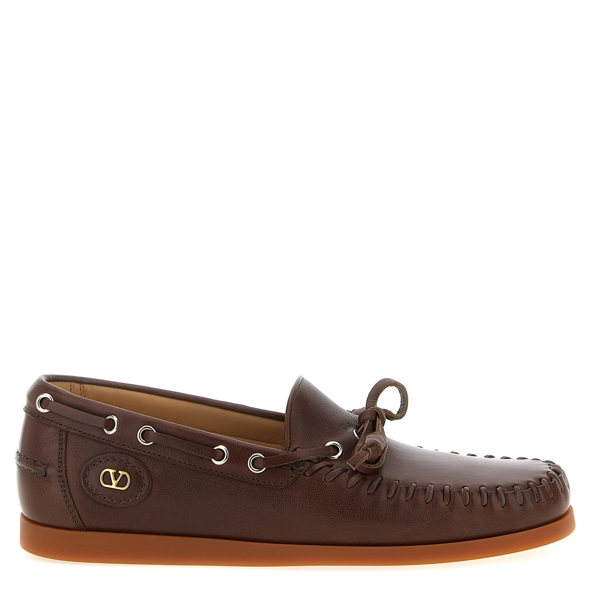 Brown Buffalo Leather Moccassin