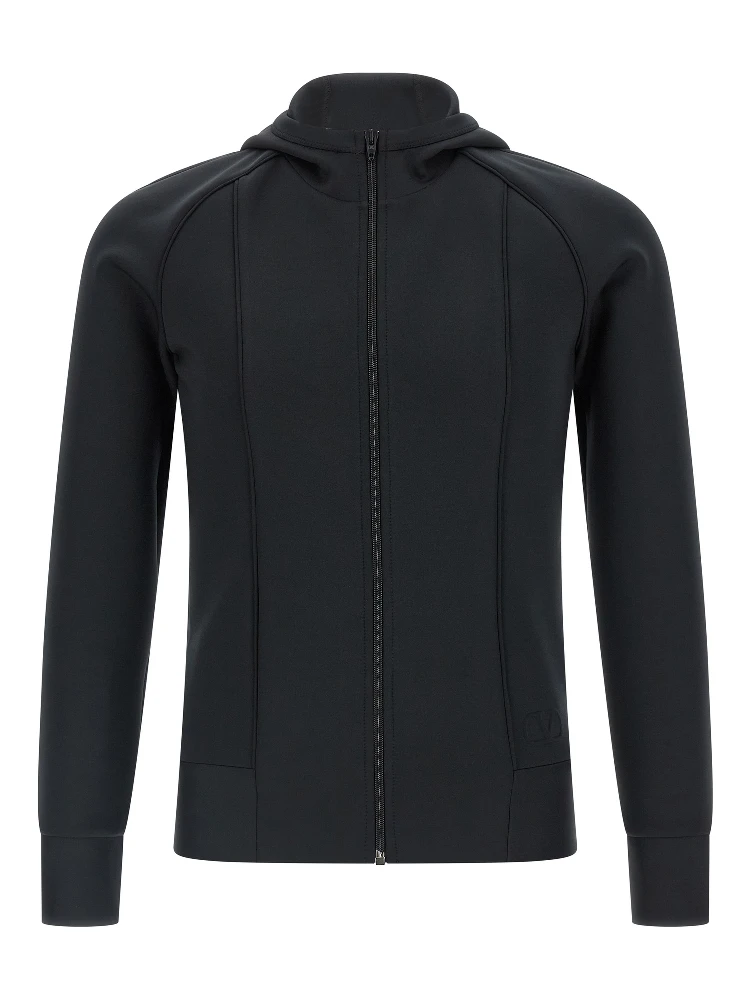 Black Polyester Sweatshirt