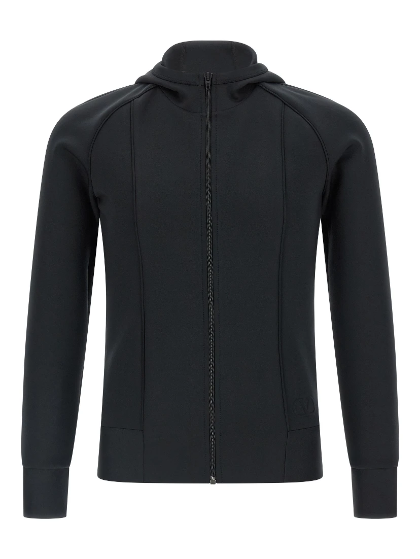 Black Polyester Sweatshirt