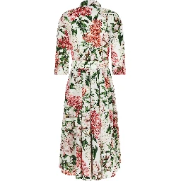 Multicolor Cotton Midi Dress