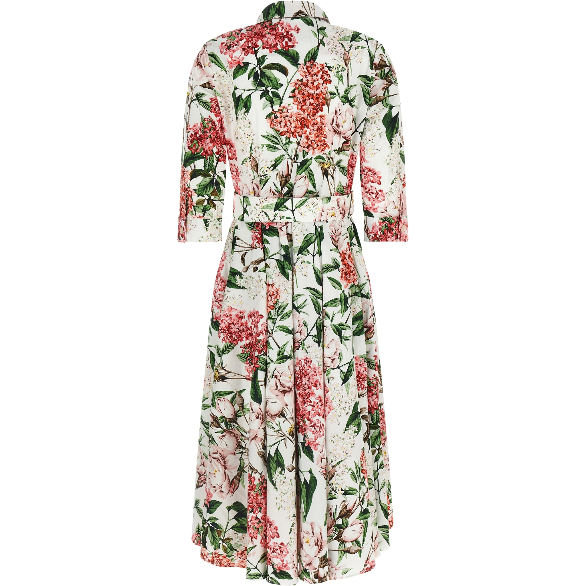 Multicolor Cotton Midi Dress
