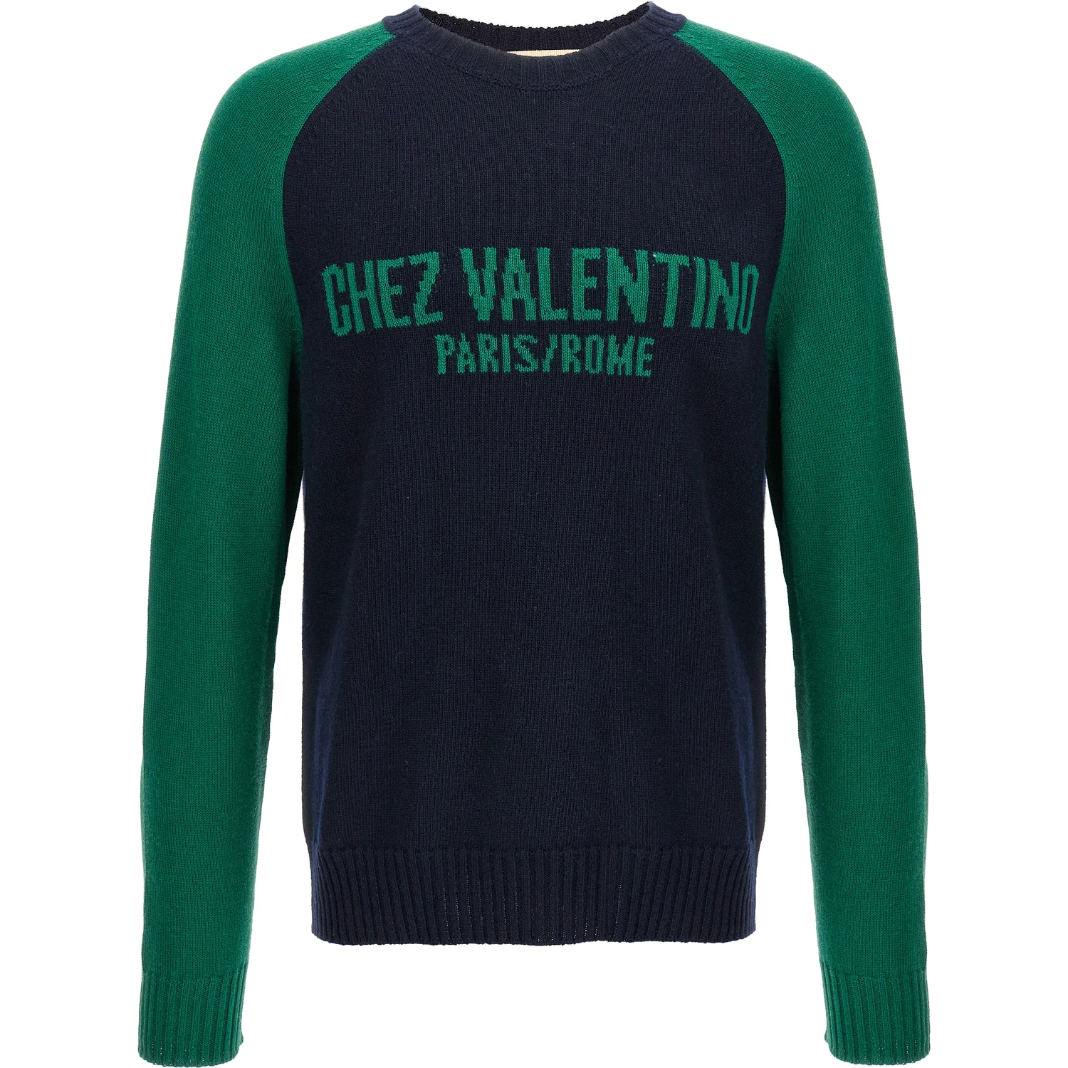 Blue Virgin Wool Cardigan