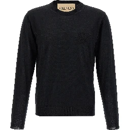 Black Virgin Wool Cardigan