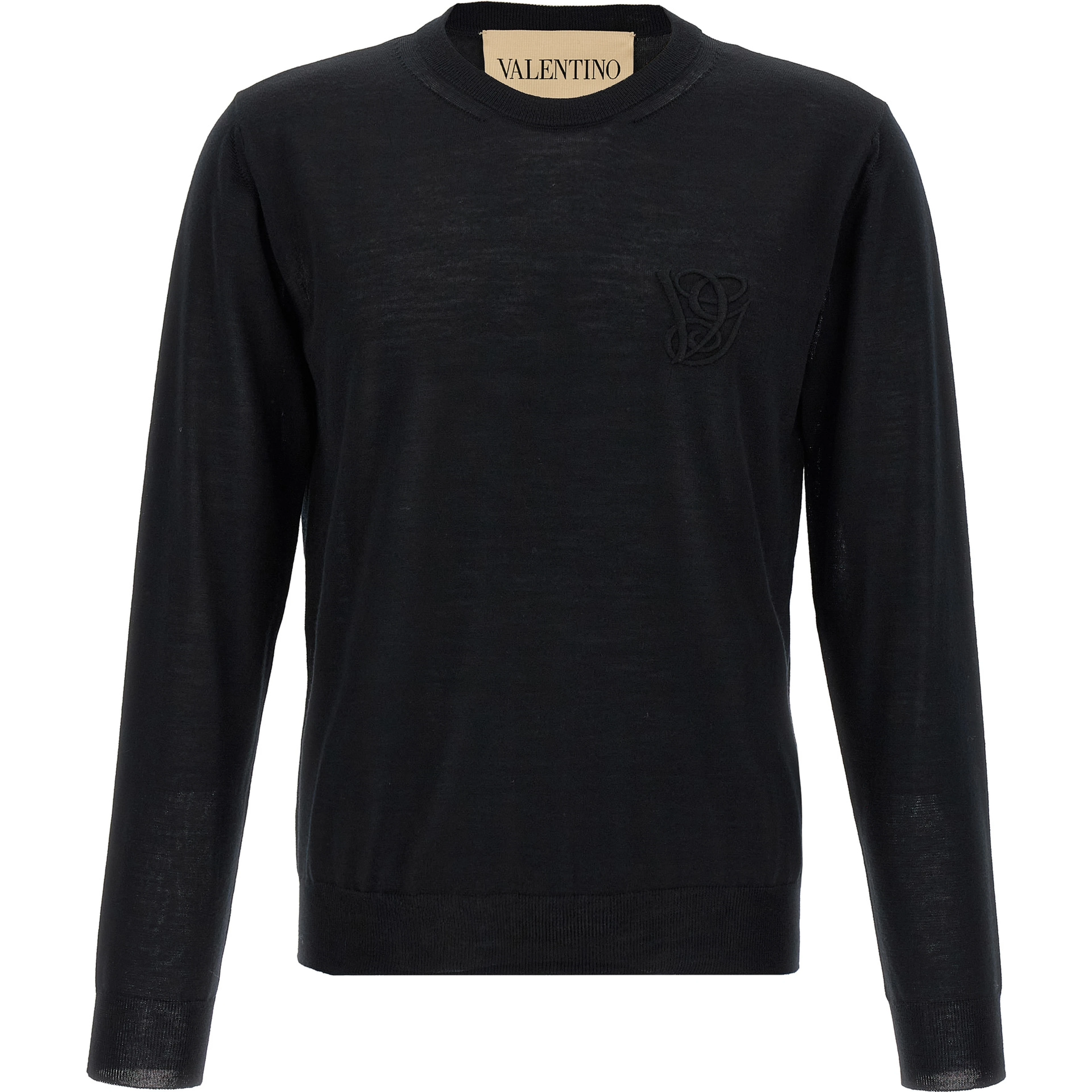 Black Virgin Wool Cardigan