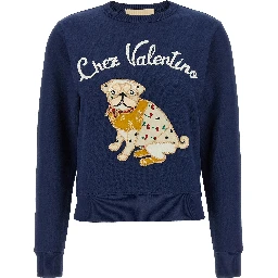 Blue Cotton Sweatshirt