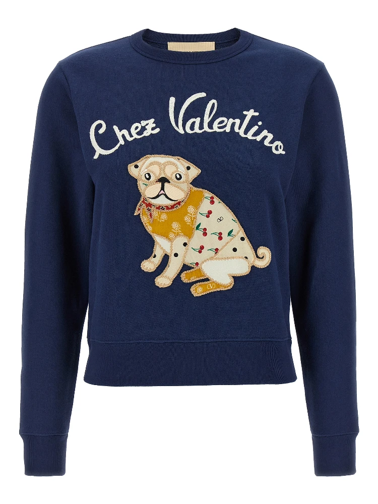 Blue Cotton Sweatshirt