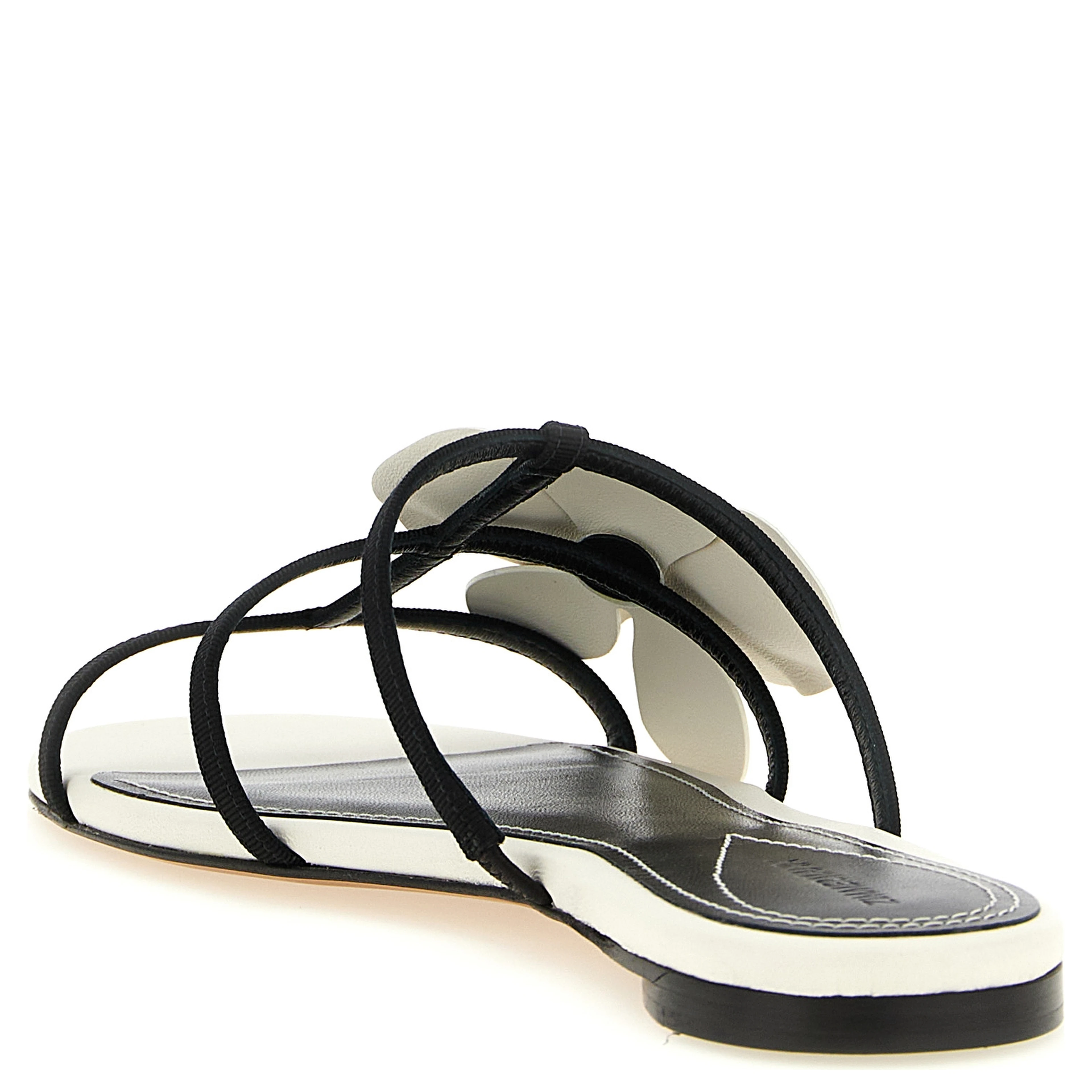 Bicolor Leather Slides