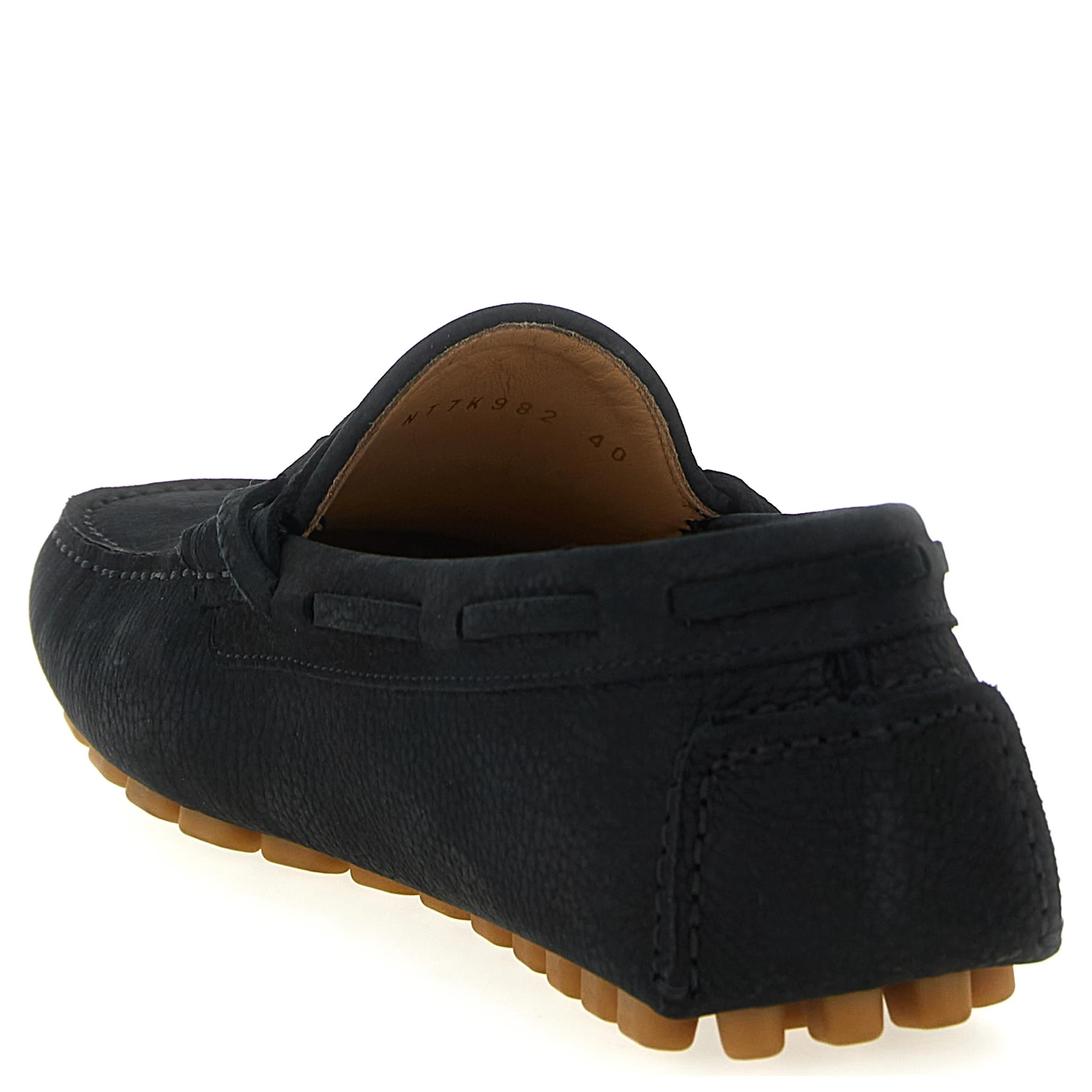 Black Calfskin Slip-On Loafers