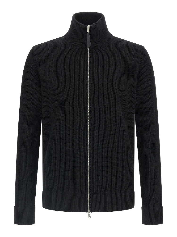 Black Cotton Cardigan