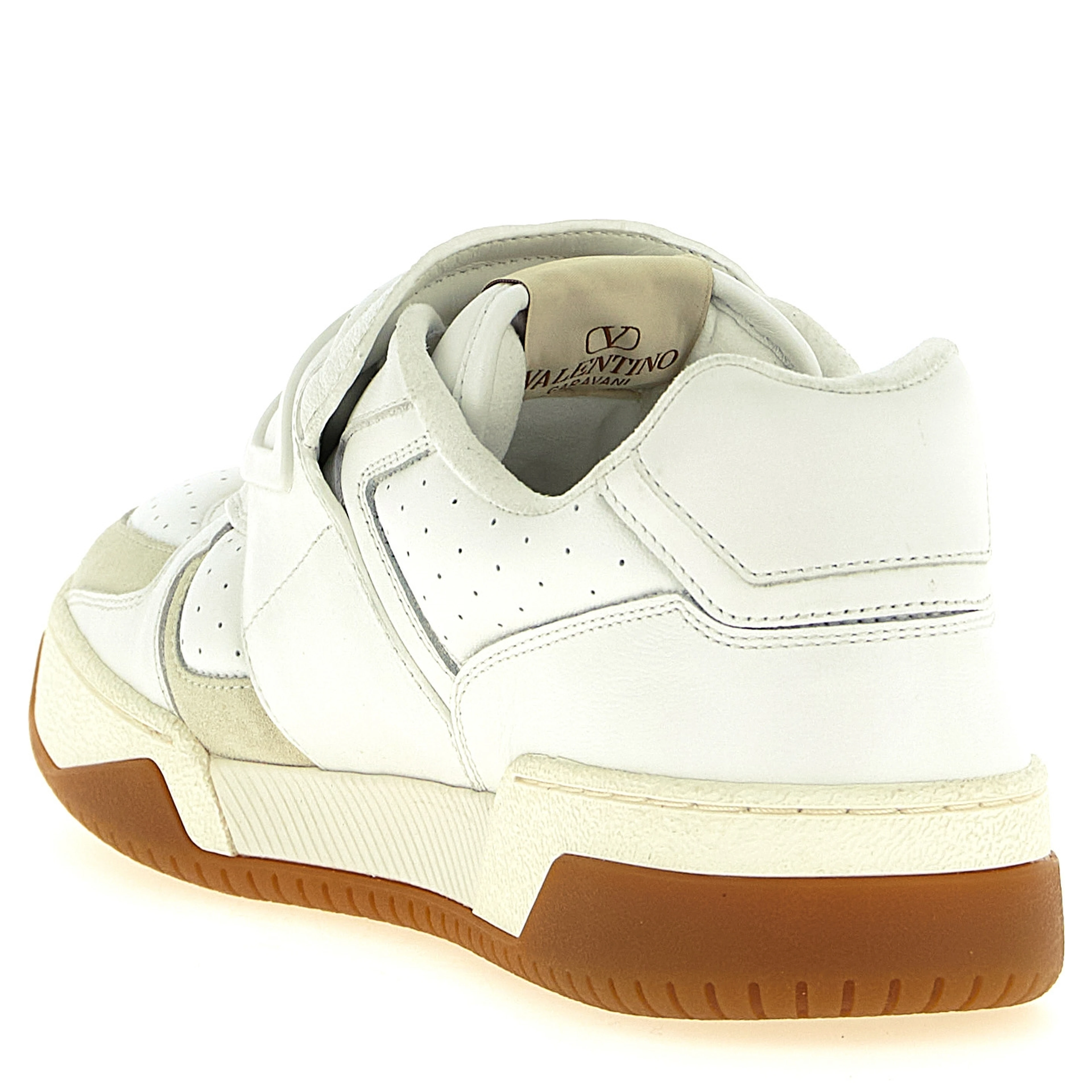 White Leather Athletic Sneakers