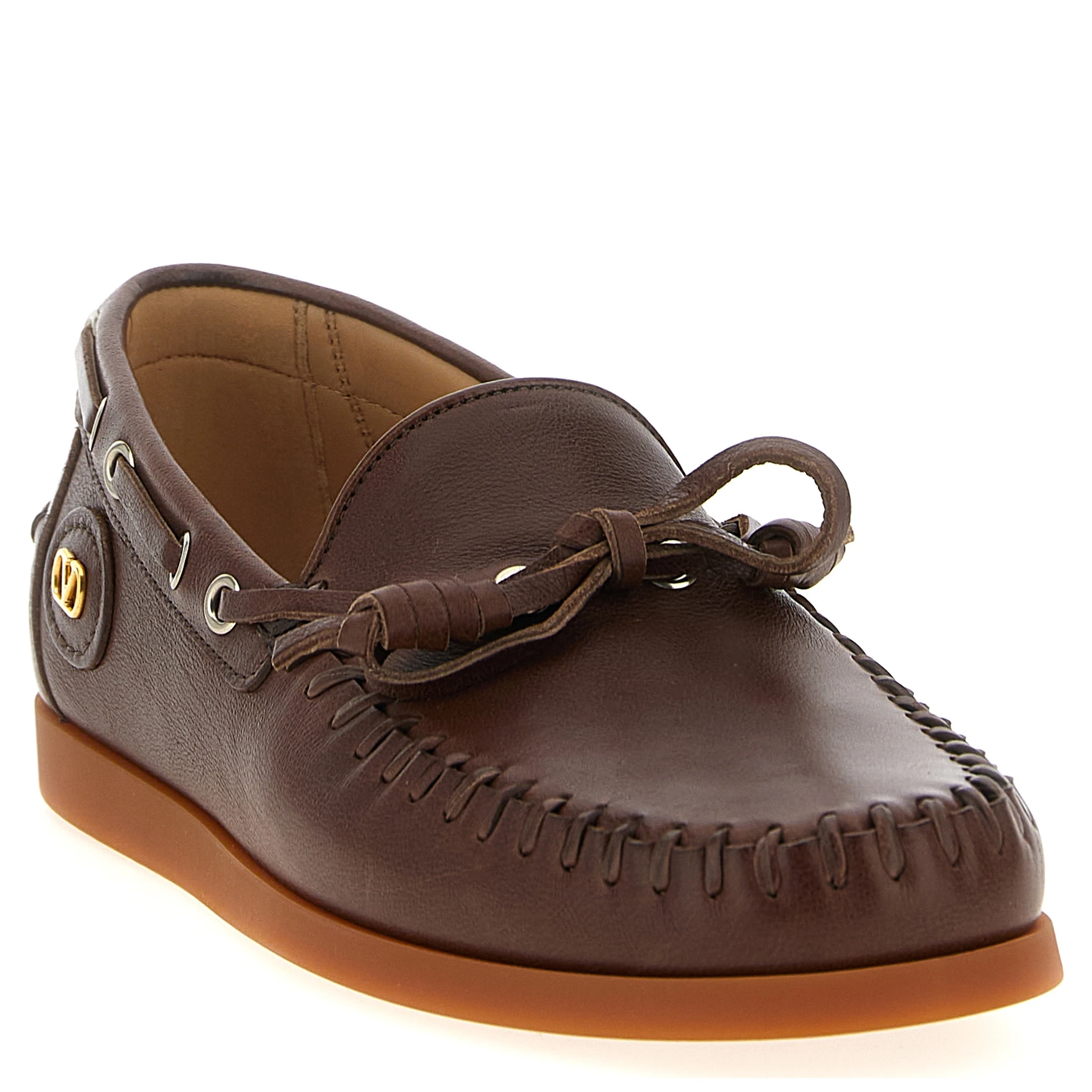 Brown Buffalo Leather Moccassin