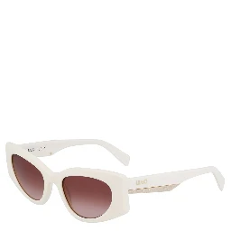 White Acetate Sunglasses