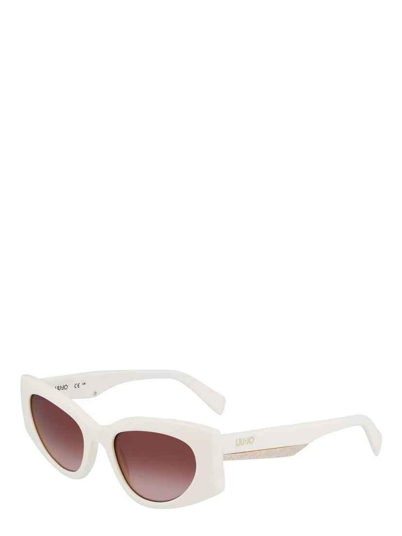 White Acetate Sunglasses