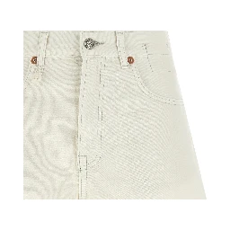 White Cotton Bermuda Shorts