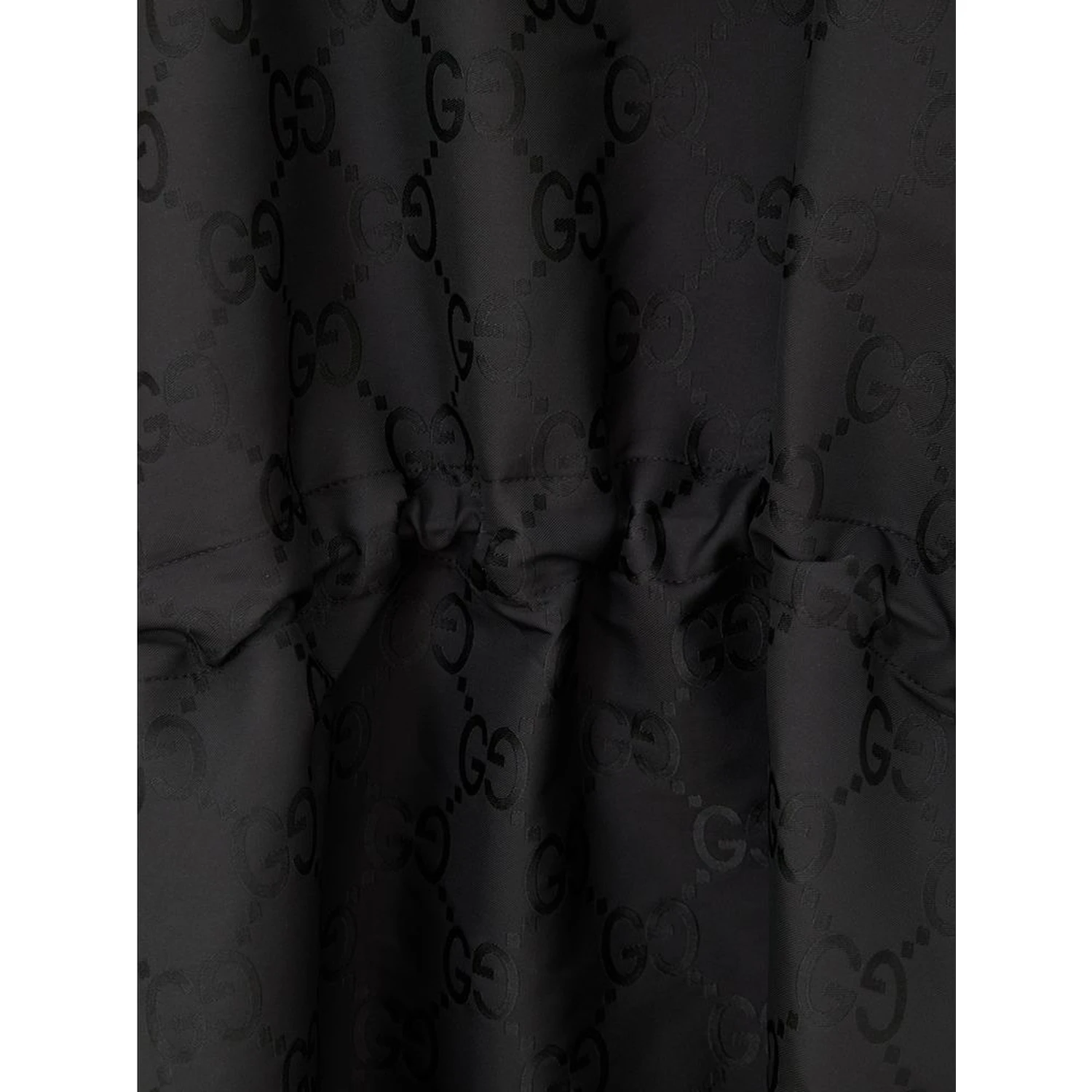 Black Polyester Trench Coat