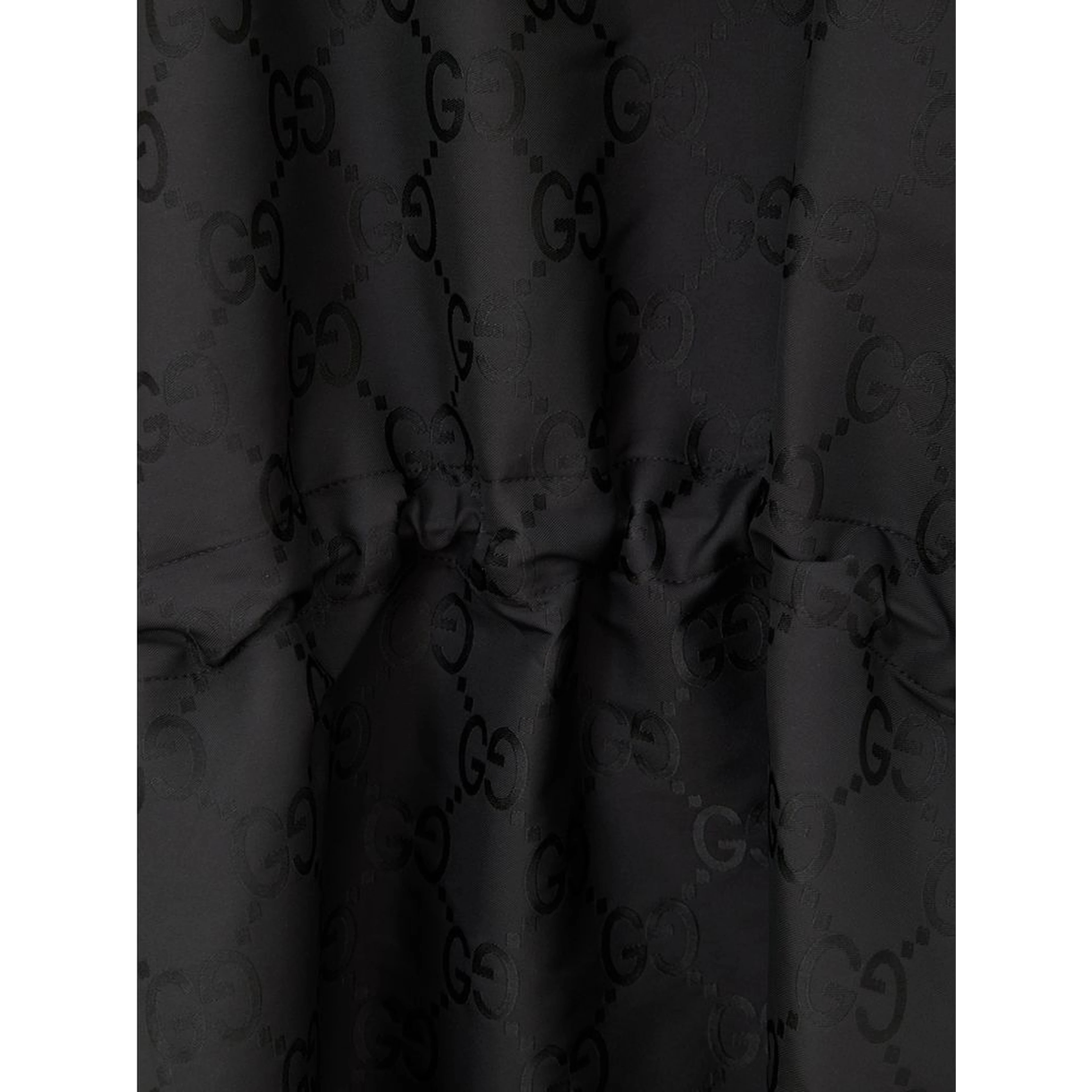 Black Polyester Trench Coat