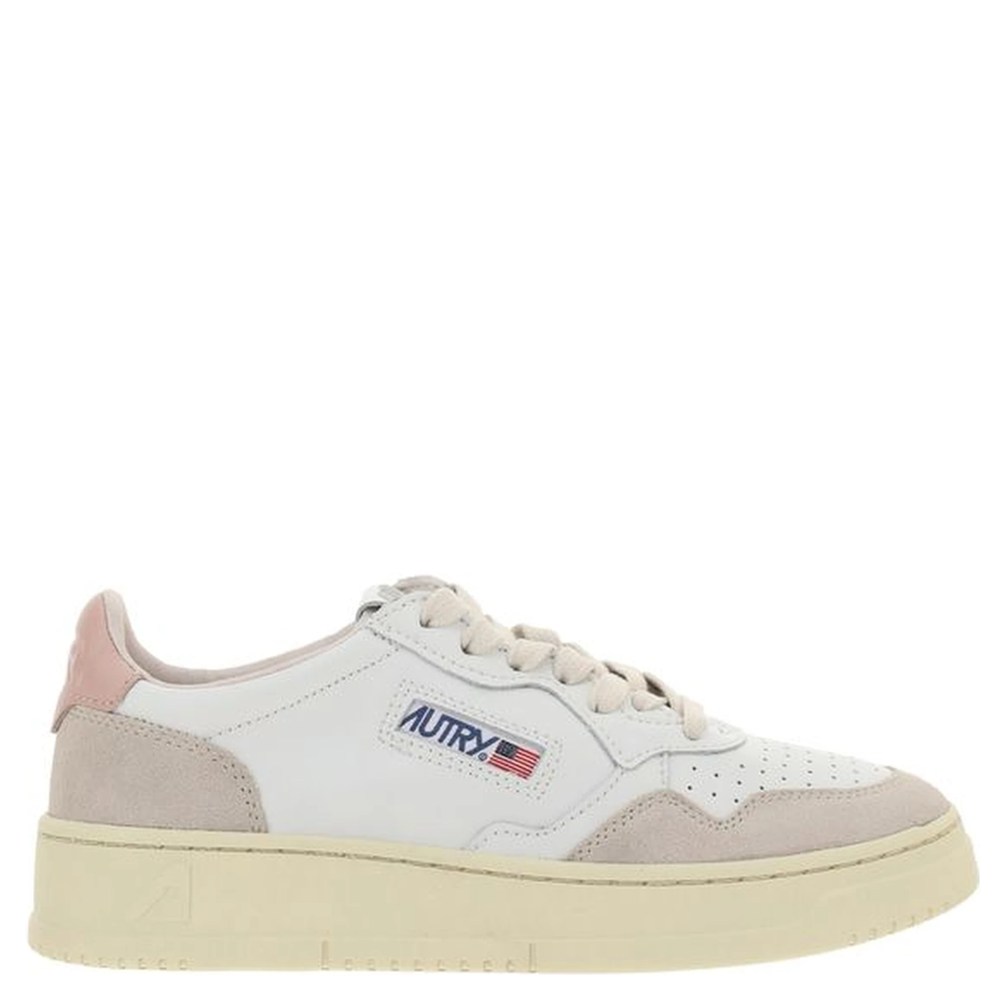 White Calf Leather Bos Taurus Low Top Sneakers