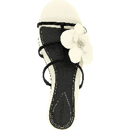 Bicolor Leather Slides