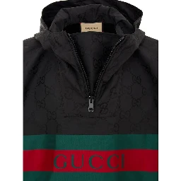 Black Polyester Trench Coat