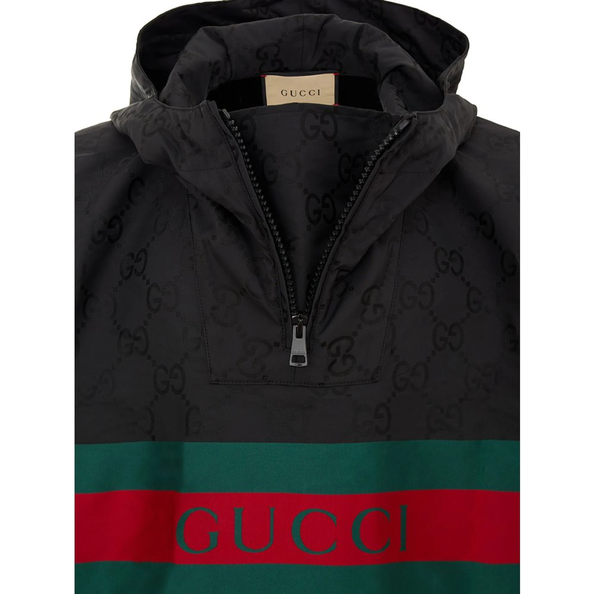 Black Polyester Trench Coat