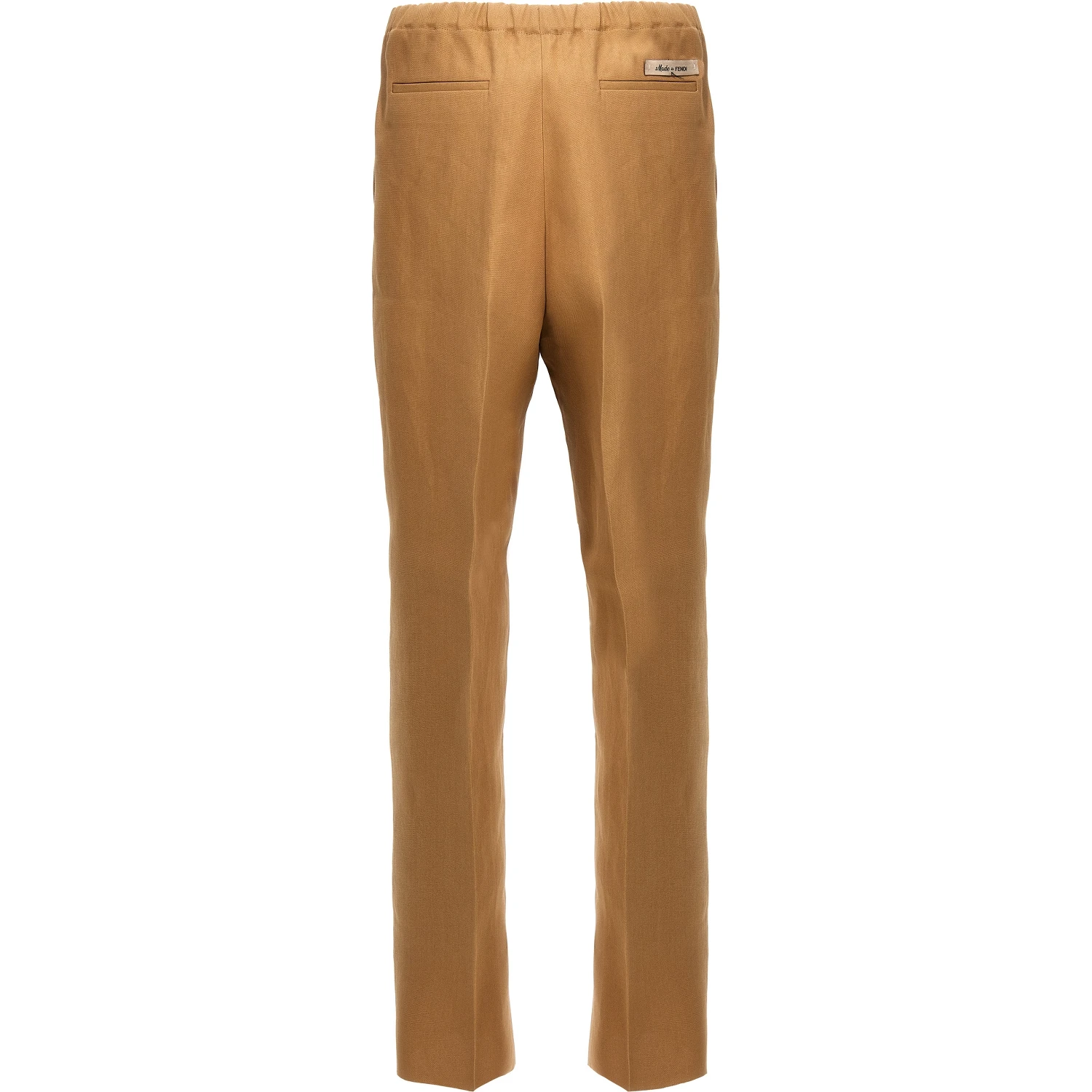Beige Paper Casual Pants