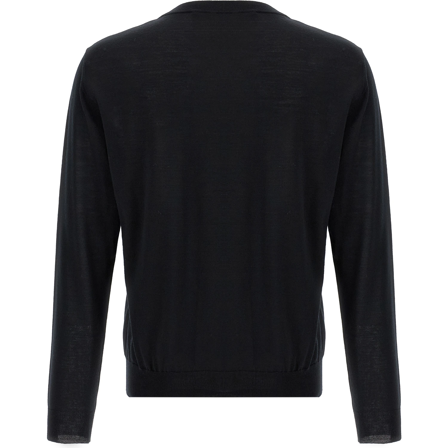 Black Virgin Wool Cardigan