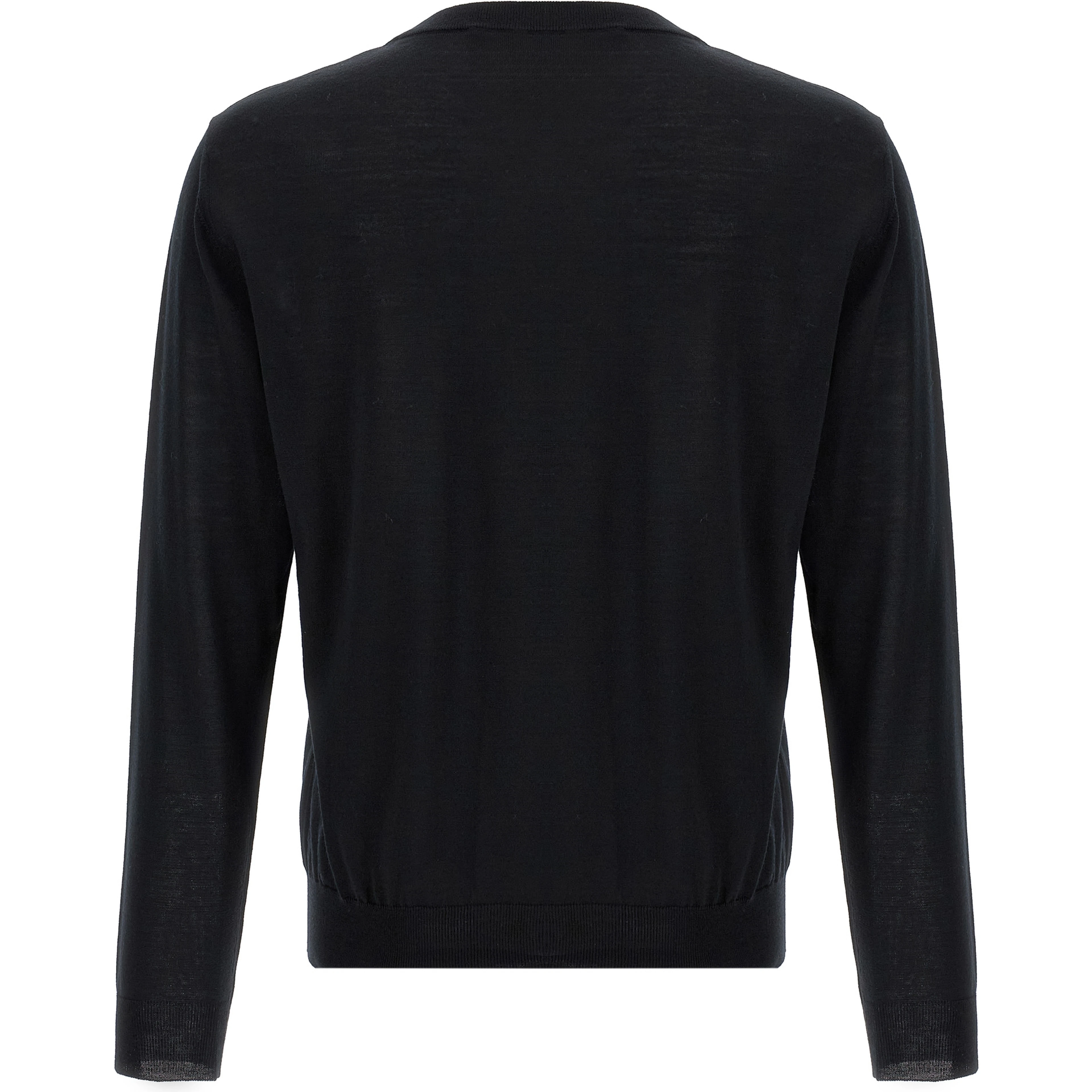 Black Virgin Wool Cardigan